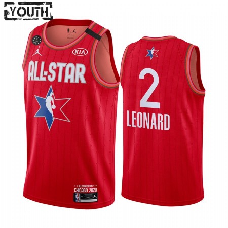 Camiseta Niños Los Angeles Clippers Kawhi Leonard 2 2020 All-Star Jordan Brand Rojo Swingman